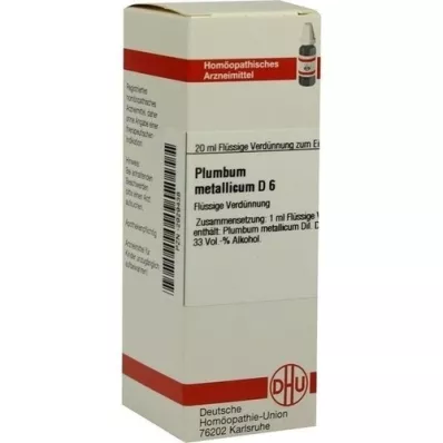 PLUMBUM METALLICUM Diluição D 6, 20 ml