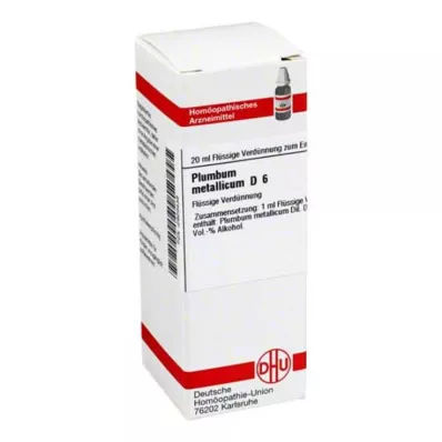 PLUMBUM METALLICUM Diluição D 6, 20 ml