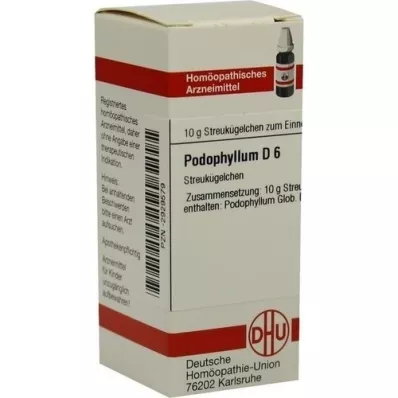 PODOPHYLLUM D 6 glóbulos, 10 g