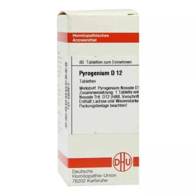 PYROGENIUM D 12 Comprimidos, 80 Cápsulas