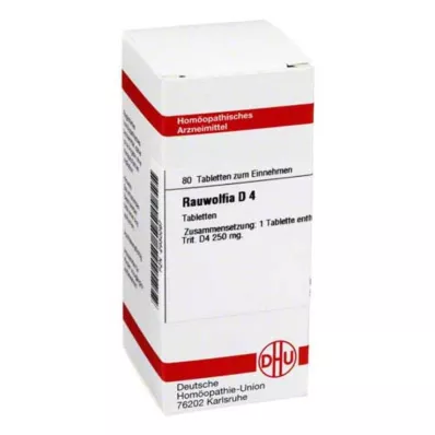 RAUWOLFIA D 4 Comprimidos, 80 Cápsulas