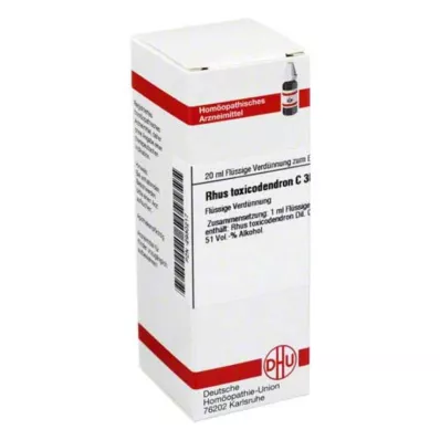 RHUS TOXICODENDRON Diluição C 30, 20 ml