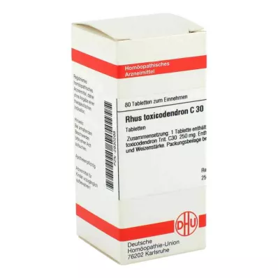 RHUS TOXICODENDRON C 30 Comprimidos, 80 unid RHUS TOXICODENDRON C 30 Comprimidos, 80 unid