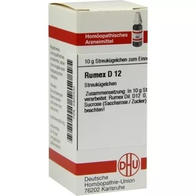 RUMEX D 12 glóbulos, 10 g