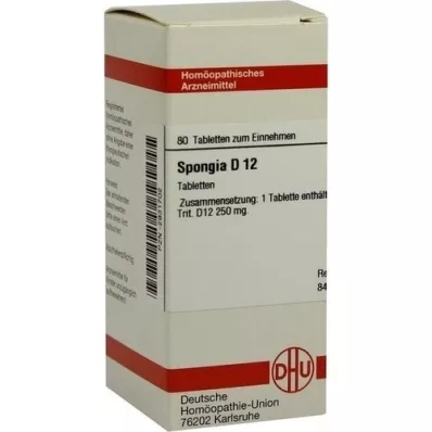 SPONGIA D 12 Comprimidos, 80 Cápsulas
