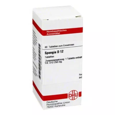 SPONGIA D 12 Comprimidos, 80 Cápsulas