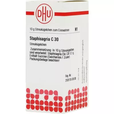 STAPHISAGRIA C 30 glóbulos, 10 g