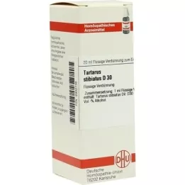 TARTARUS STIBIATUS Diluição D 30, 20 ml