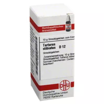 TARTARUS STIBIATUS D 12 glóbulos, 10 g TARTARUS STIBIATUS D 12 glóbulos, 10 g