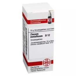 ZINCUM METALLICUM D 12 glóbulos, 10 g