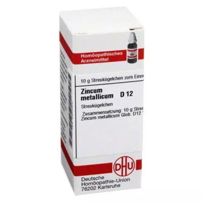 ZINCUM METALLICUM D 12 glóbulos, 10 g ZINCUM METALLICUM D 12 glóbulos, 10 g