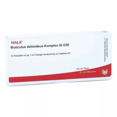 MUSCULUS DELTOIDEUS Complexo GL D 30 ampolas, 10X1 ml MUSCULUS DELTOIDEUS Complexo GL D 30 ampolas, 10X1 ml