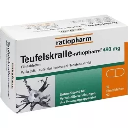 TEUFELSKRALLE-RATIOPHARM Comprimidos revestidos por película, 50 unidades