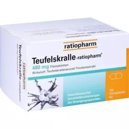 TEUFELSKRALLE-RATIOPHARM Comprimidos revestidos por película, 100 unidades
