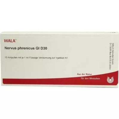 NERVUS PHRENICUS GL D 30 ampolas, 10X1 ml NERVUS PHRENICUS GL D 30 ampolas, 10X1 ml
