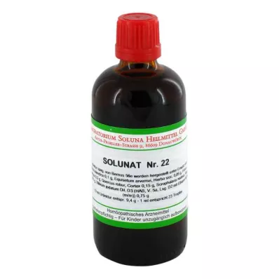 SOLUNAT N.º 22 gotas, 100 ml SOLUNAT N.º 22 gotas, 100 ml