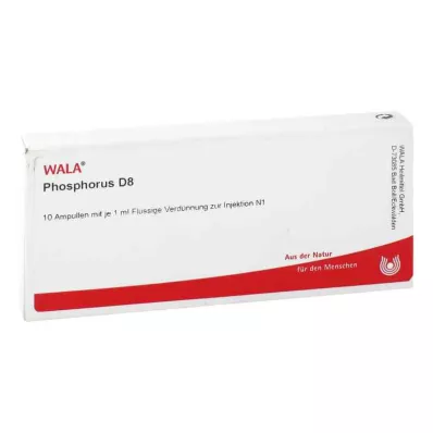 PHOSPHORUS D 8 ampolas, 10X1 ml