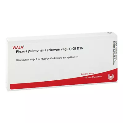 PLEXUS PULMONALIS Nervus vagus GL D 15 ampolas, 10X1 ml PLEXUS PULMONALIS Nervus vagus GL D 15 ampolas, 10X1 ml