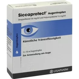 SICCAPROTECT Colírio para os olhos, 3X10 ml