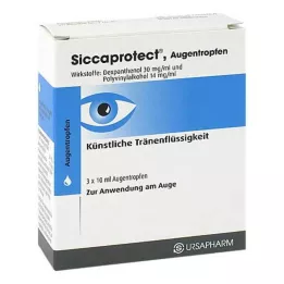SICCAPROTECT Colírio para os olhos, 3X10 ml