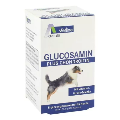 GLUCOSAMIN+CHONDROITIN Cápsulas para cães, 120 unid