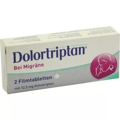 DOLORTRIPTAN para enxaqueca Comprimidos revestidos por película, 2 unid