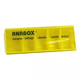 ANABOX Caixa de dia amarela, 1 unidade