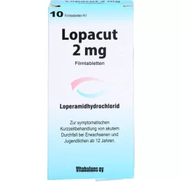LOPACUT Comprimidos revestidos por película de 2 mg, 10 unidades