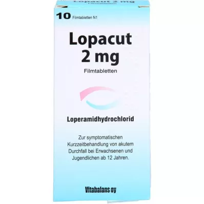 LOPACUT Comprimidos revestidos por película de 2 mg, 10 unidades