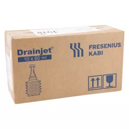 FREKA DRAINJET Solução salina 0,9% ISO, 10X60 ml