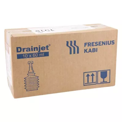 FREKA DRAINJET Solução salina 0,9% ISO, 10X60 ml FREKA DRAINJET Solução salina 0,9% ISO, 10X60 ml