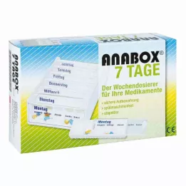 ANABOX Dispensador semanal de 7 dias branco, 1 unidade
