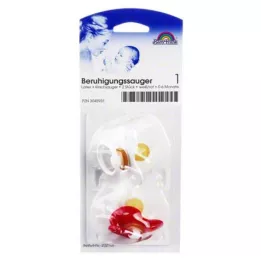 SAUGER Látex de cerejeira tamanho 1 0-6 meses branco/vermelho, 2 peças