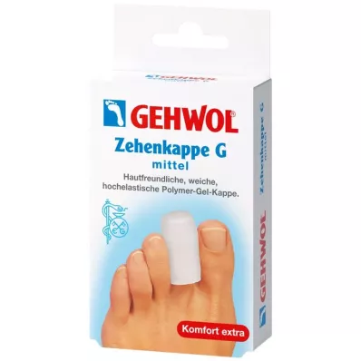 GEHWOL Biqueira de gel de polímero G médio, 2 peças