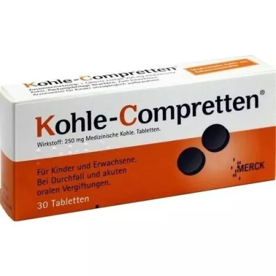 KOHLE Comprimidos Compretten, 30 unidades