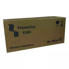 NATRIUMHYDROGENCARBONAT Solução para perfusão em vidro a 8,4%, 10X100 ml