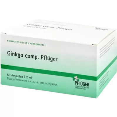 GINKGO COMP.Ampolas Pflüger, 50 pcs