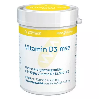 VITAMIN D3 MSE Cápsulas, 90 Cápsulas VITAMIN D3 MSE Cápsulas, 90 Cápsulas