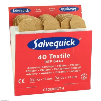 SALVEQUICK Recarga elástica de tiras de gesso 6444, 40 unidades
