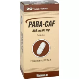PARA CAF Comprimidos de 500 mg/65 mg, 20 unidades