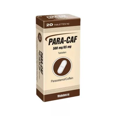 PARA CAF Comprimidos de 500 mg/65 mg, 20 unidades PARA CAF Comprimidos de 500 mg/65 mg, 20 unidades