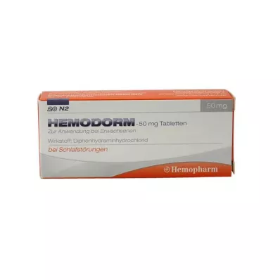 HEMODORM Comprimidos para dormir de 50 mg, 20 unidades