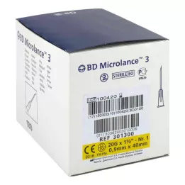 BD MICROLANCE Cânula 20 G 1 1/2 0.9x40 mm, 100 pcs