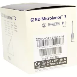 BD MICROLANCE Cânula 22 G 1 1/4 0.7x30 mm, 100 pcs