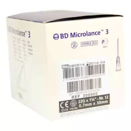 BD MICROLANCE Cânula 22 G 1 1/4 0.7x30 mm, 100 pcs