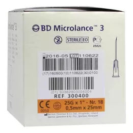 BD MICROLANCE Cânula 25 G 1 0,5x25 mm, 100 pcs