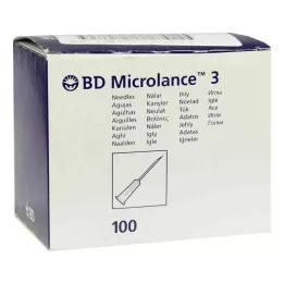 BD MICROLANCE Cânula 26 G 1/2 Insul.0,45x13 mm, 100 unid