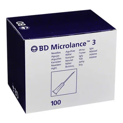 BD MICROLANCE Cânula 30 G 1/2 0,29x13 mm, 100 unidades BD MICROLANCE Cânula 30 G 1/2 0,29x13 mm, 100 unidades