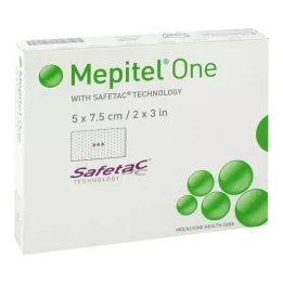 MEPITEL Uma ligadura de malha de silicone de 5x7,5 cm, 10 unidades