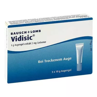 VIDISIC Gel para os olhos, 3X10 g VIDISIC Gel para os olhos, 3X10 g